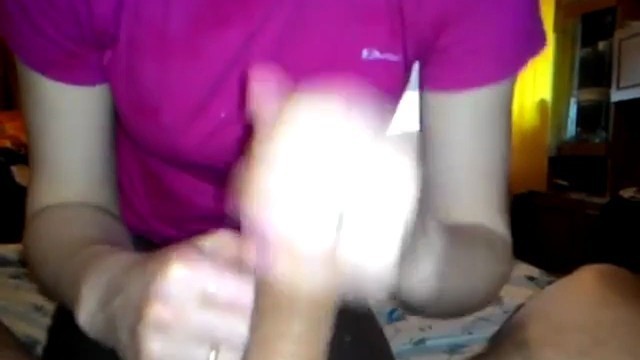 Slut wife perfect timing cumshots swallowing