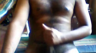 Srilankan Young Boy masturbating with his uncut cock