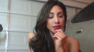 Sexxy Latina Teasing&Smoking On Cam(no sound)