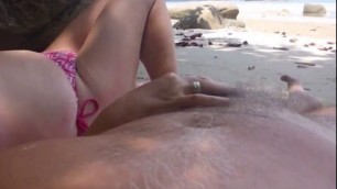 Mature couple fucking on Bintan beach