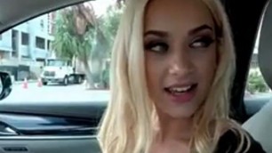 Teen Brittney sex siren bends over to give head