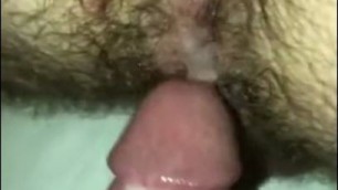 Fuck me till you cum in my hairy asshole -