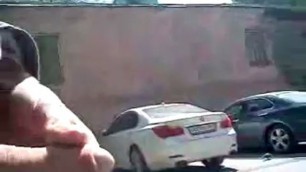 Outdoor Dickflash Guy masturbating dick in different places on the street