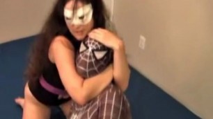 Spiderwoman wrestling Janey Robbins