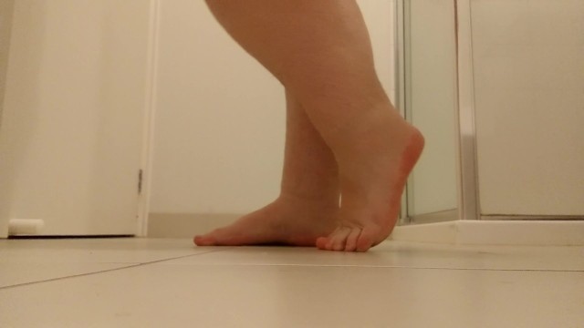 Showing off my Feet and Walking around