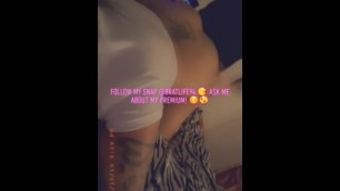 Snapchat Thot Gets Fucked Raw and Creampied