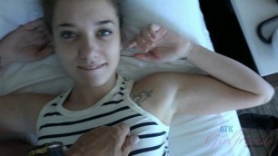 Gia Paige lovely girl with a beautiful body fucks in bed