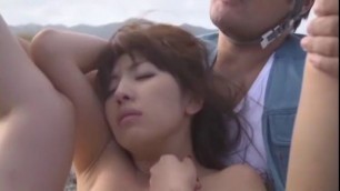 Amazing Japanese chick Misa Yuuki in Horny Cumshots Outdoor Blowjob scene
