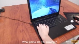 Teenager Stepsister Fucked while Playing Counter-Strike