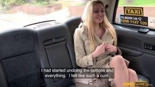 Blonde MILF Amber Jayne bounces her big ass on taxi drivers cock