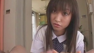 Exotic Japanese girl Ayumu Kase in Fabulous POV Handjob Sex video