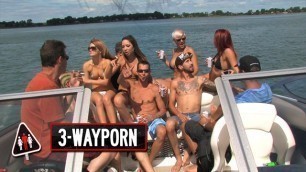 3-Way Porn - Big Boat Group Sex Party - Part 2