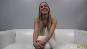 Marketa 8549 Long blonde hair, lovely face, and perfect body CzechCasting