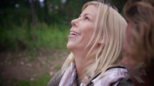 Alluring Blonde Alexis Fawx in The Getaway V Camping Edition Outside