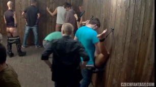 Exciting nonstop fucking in a Czech whorehouse rough gangbang