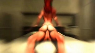 Shemale dickgirl animation in 3d Porn cartoon