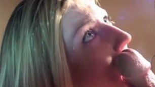 amateur wife blowjob cumshot on face