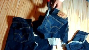 destroying jeans
