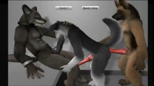 FURRY THREESOME BY H0RS3 FURRY YIFF ANIMATION Gay HD Porn