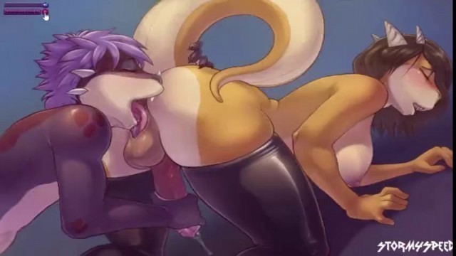 SCALY RIMJOB Furry Cartoon HD Porn Transgender