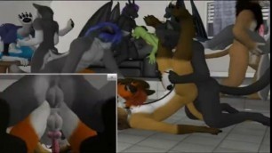 ANIMATION OF ORGY BY H0RS3 FURRY YIFF Porn