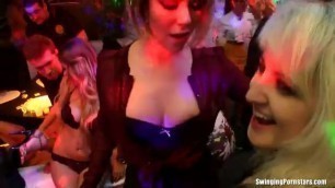 Drunk whores Fucking at After Work Orgy Party women want dick