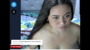 Webcam Slave Girl - Deepthroat and Nude masturbation