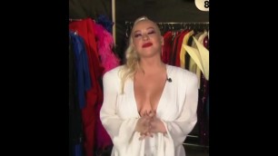 christina aguilera tits on new years eve