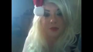 BBW Tina Snua Transforms Into A Slutty Smoking Santa&excl;