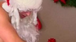 Stepmom Shares Hung Santa With Stepdaughter over tits