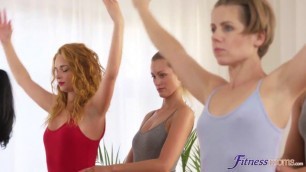 Ballet Teachers Secret Threesome Sex and Blowjob Cristin Caitlin Eveline Dellai FitnessRooms
