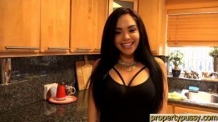 sexy yong latina do blowjob and bangs her friend
