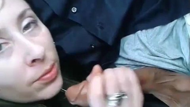 teen cutie swallow strangers cock in the car