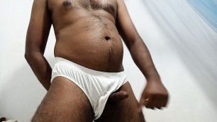 Indian Gay Daddy Cumshot & Hot Underwear
