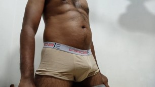 Hot Indian Uncle Underwear Bulge Hairy Cock Handsome Body