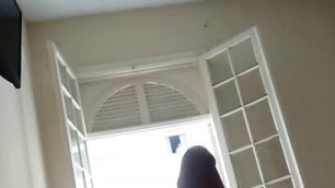 Hard dick masturbation for a cute neighbor that can't stop watch