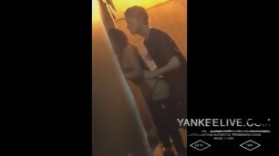 Dark Babe Fucking White Guy Outside the Club
