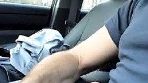 Public Male Masturbation in the car. I jerk-off in my grey corduroy pants, very verbal here, turn up the volume