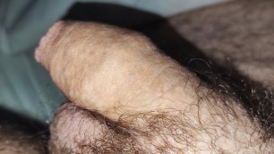 Soft uncut penis to hard and big cum shot in 5 minutes